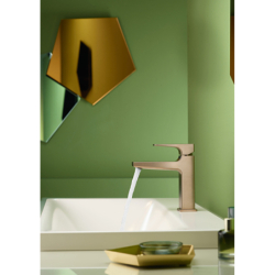 Jednouchwytowa bateria umywalkowa 110 z kompletem odpływowym Push-Open Brąz Szczotkowany Metropol HANSGROHE 32507140