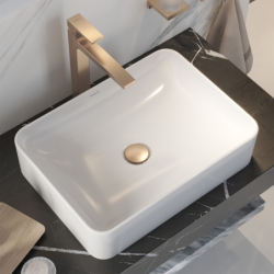 Bateria umywalkowa 260 do umywalek nablatowych z kpl odpływowym Push-Open Brąz Szczotkowany Metropol HANSGROHE 32512140