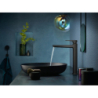 Bateria umywalkowa 260 do umywalek nablatowych z kpl odpływowym Push-Open Czarny Chrom Szczotkowany Metropol HANSGROHE 32512340