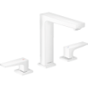 3-otworowa Bateria umyw. 160 z uchwytami jednoramiennymi i kpl odpływowym Push-Open Biały Matowy Metropol HANSGROHE 32515700