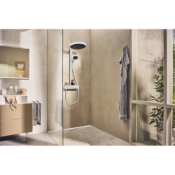 Jednouchwytowa bateria umywalkowa z wylewką 22,5 cm, ścienna, podtynkowa Biały Matowy Metropol HANSGROHE 32526700