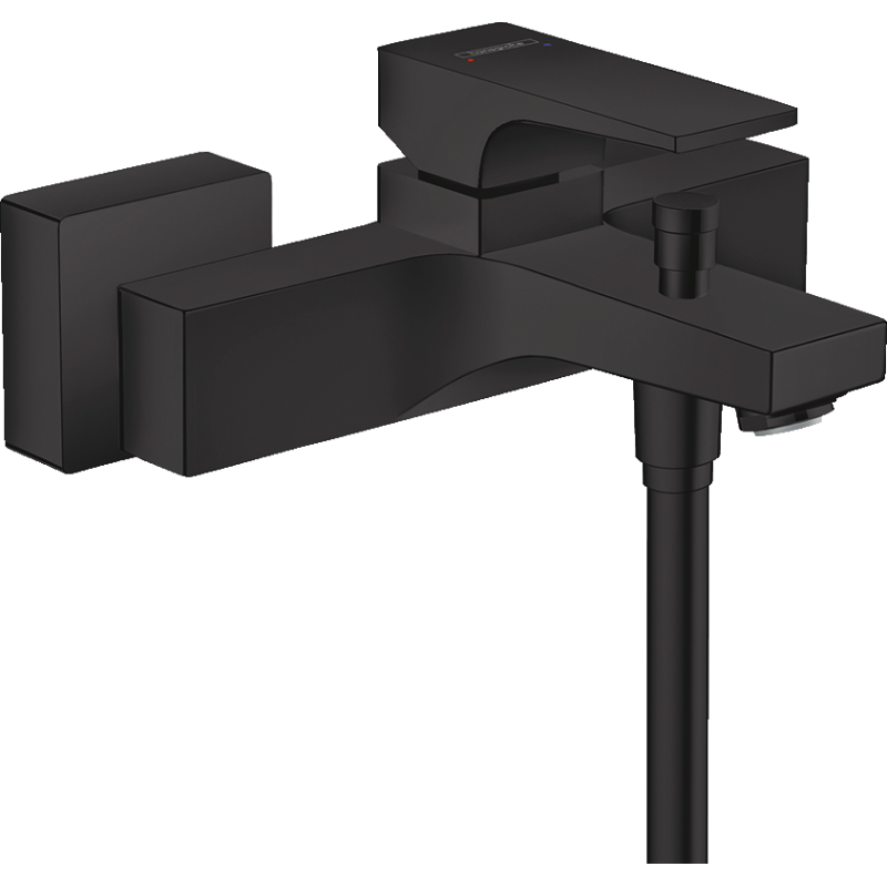 Jednouchwytowa bateria wannowa, natynkowa Czarny Matowy Metropol HANSGROHE 32540670