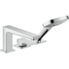 3-otworowa jednouchwytowa bateria na brzeg wanny z uchwytem jednoramiennym Chrom Metropol HANSGROHE 32551000
