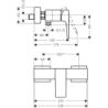 Jednouchwytowa bateria prysznicowa, natynkowa Chrom Metropol HANSGROHE 32560000