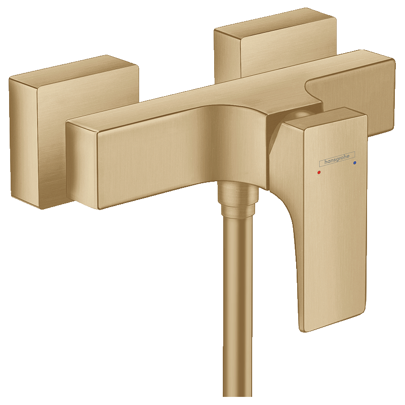 Jednouchwytowa bateria prysznicowa, natynkowa Brąz Szczotkowany Metropol HANSGROHE 32560140