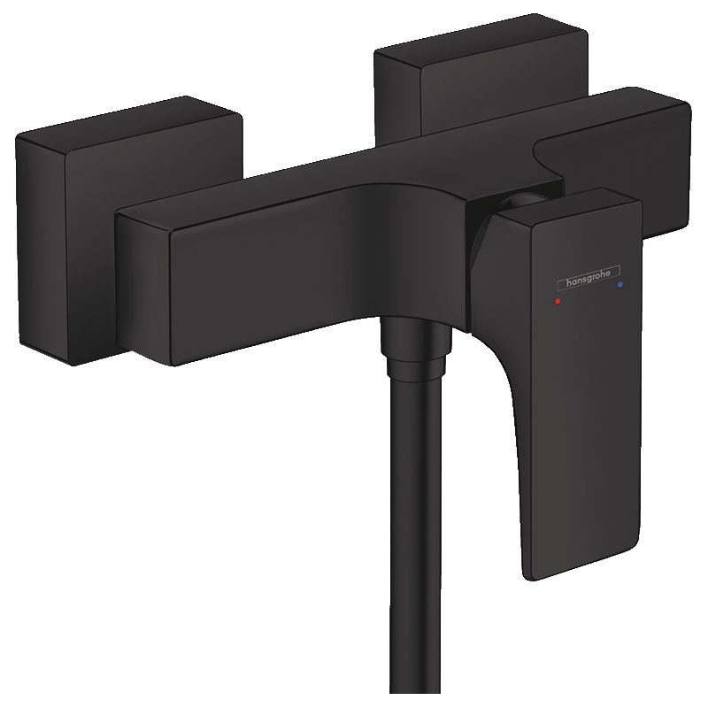 Jednouchwytowa bateria prysznicowa, natynkowa Czarny Matowy Metropol HANSGROHE 32560670