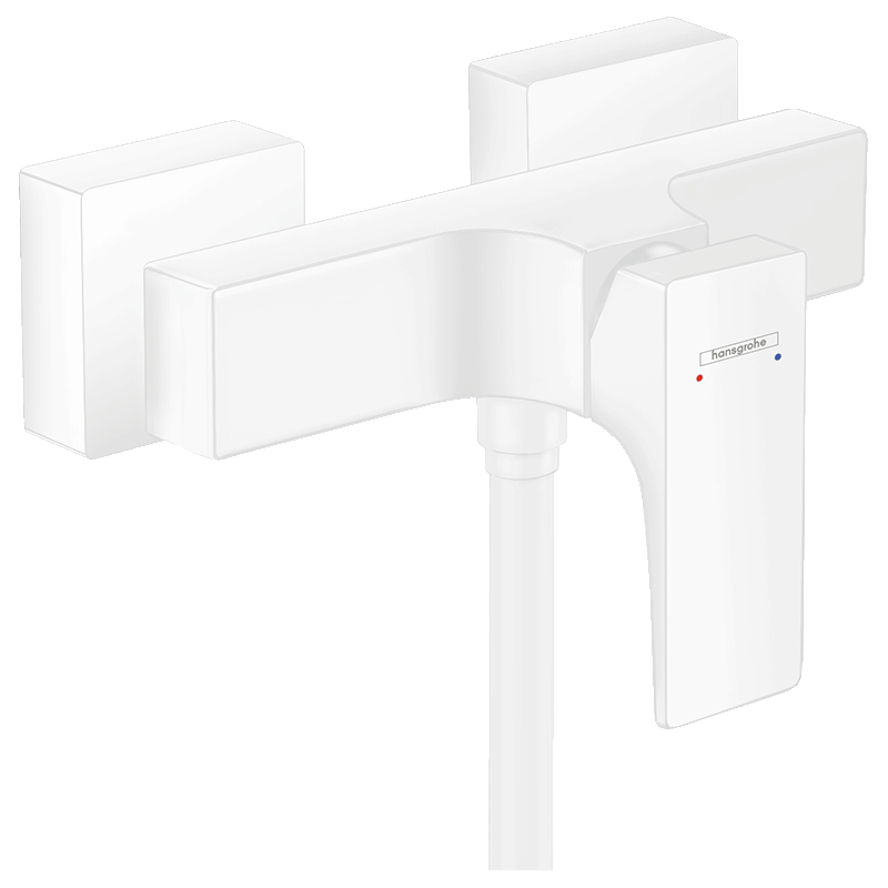 Jednouchwytowa bateria prysznicowa, natynkowa Biały Matowy Metropol HANSGROHE 32560700
