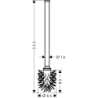 Szczotka do WC Chrom HANSGROHE 40089000