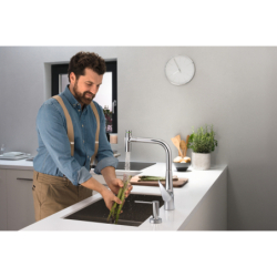 A51 Dozownik płynu do naczyń / mydła w płynie Chrom HANSGROHE 40448000