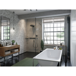 Koszyk narożny Czarny Chrom Szczotkowany AddStoris HANSGROHE 41741340