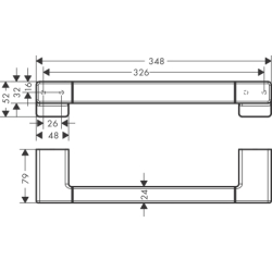Uchwyt Chrom AddStoris HANSGROHE 41744000