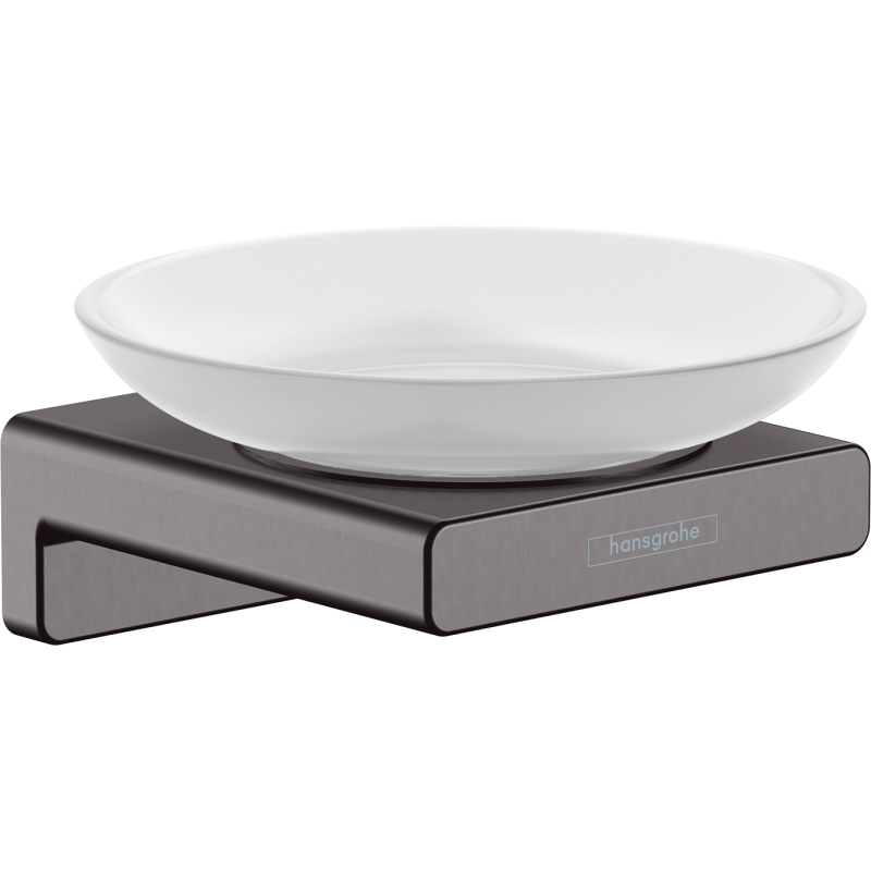 Mydelniczka Czarny Chrom Szczotkowany AddStoris HANSGROHE 41746340