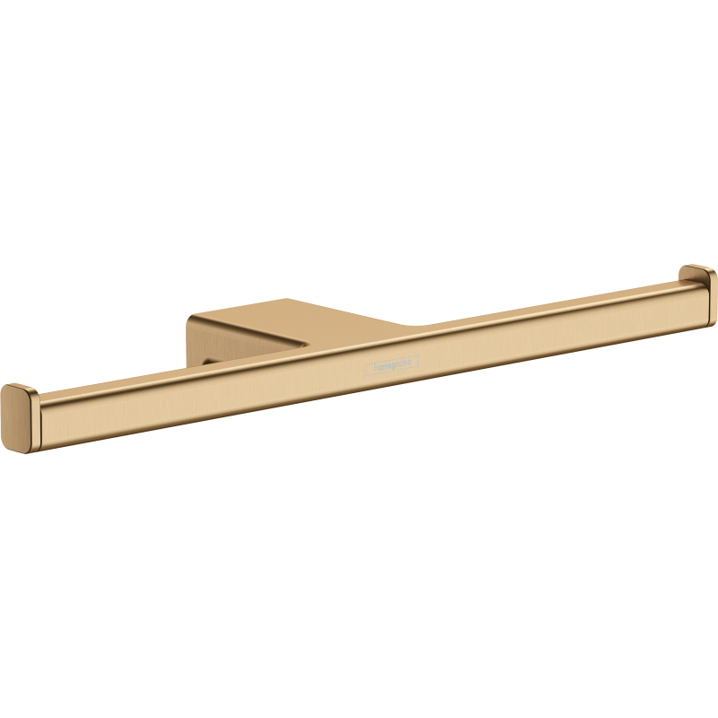 Uchwyt na papier toaletowy, podwójny Brąz Szczotkowany AddStoris HANSGROHE 41748140