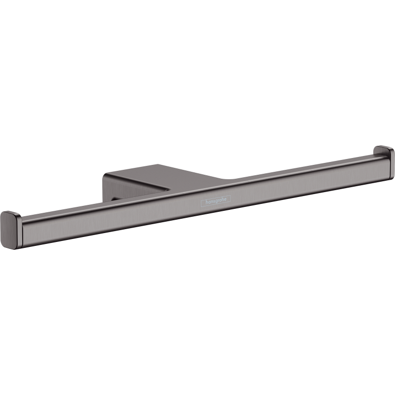 Uchwyt na papier toaletowy, podwójny Czarny Chrom Szczotkowany AddStoris HANSGROHE 41748340