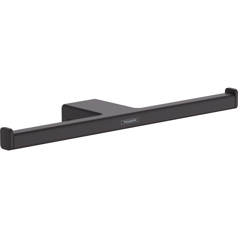 Uchwyt na papier toaletowy, podwójny Czarny Matowy AddStoris HANSGROHE 41748670