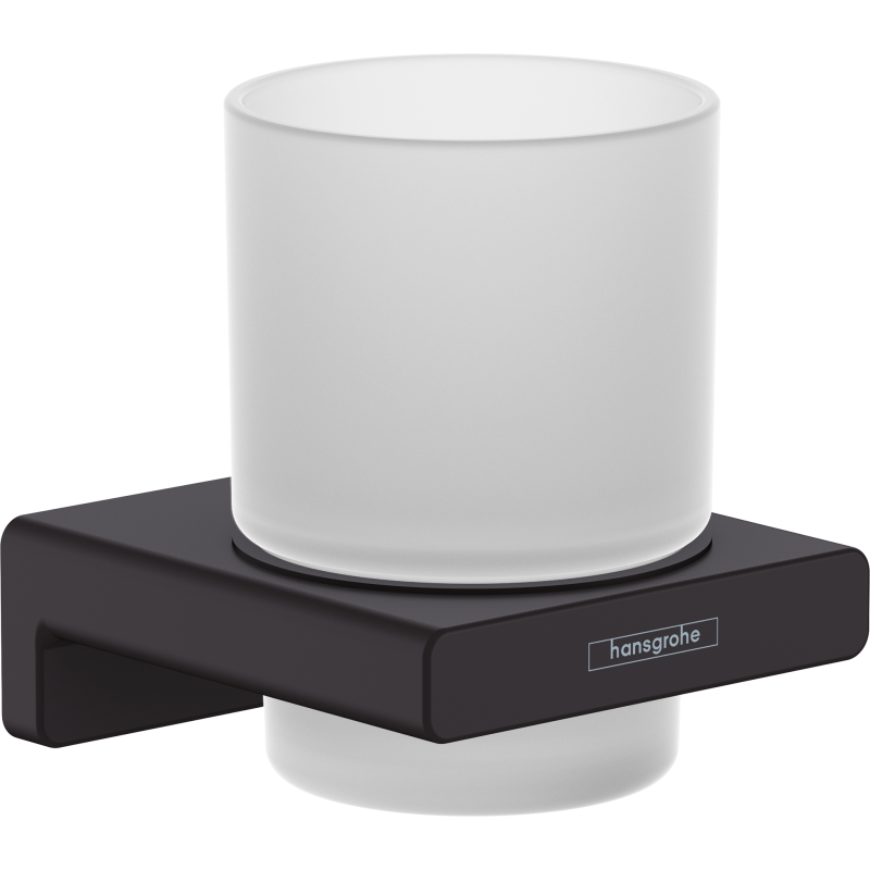 Kubek na szczoteczki do zębów Czarny Matowy AddStoris HANSGROHE 41749670