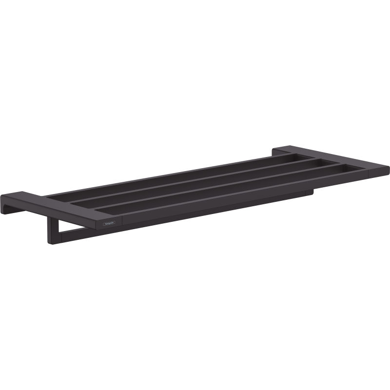 Półka na ręczniki z wieszakiem Czarny Matowy AddStoris HANSGROHE 41751670