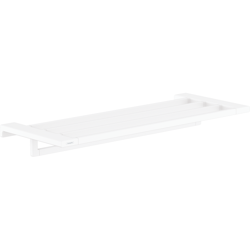 Półka na ręczniki z wieszakiem Biały Matowy AddStoris HANSGROHE 41751700