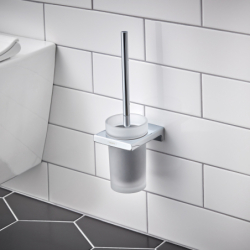 Szczotka do WC z pojemnikiem, ścienna Chrom AddStoris HANSGROHE 41752000