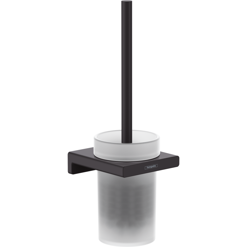 Szczotka do WC z pojemnikiem, ścienna Czarny Matowy AddStoris HANSGROHE 41752670