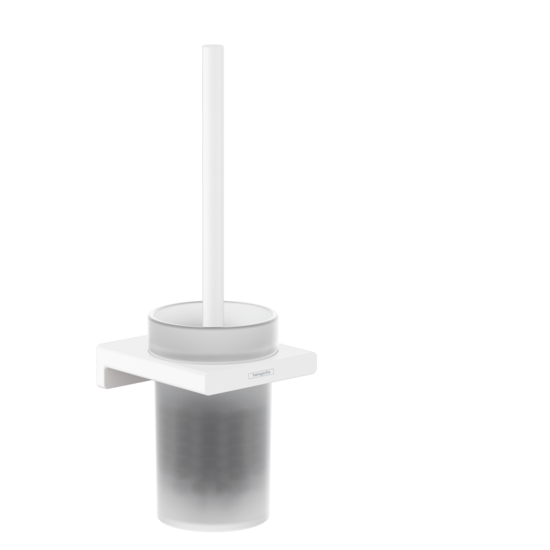Szczotka do WC z pojemnikiem, ścienna Biały Matowy AddStoris HANSGROHE 41752700