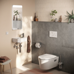 Szczotka do WC z pojemnikiem, ścienna Biały Matowy AddStoris HANSGROHE 41752700