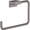 Wieszak na ręcznik typu Ring Czarny Chrom Szczotkowany AddStoris HANSGROHE 41754340