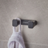 Haczyk na ręcznik, podwójny Czarny Matowy AddStoris HANSGROHE 41755670