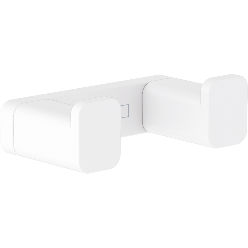 Haczyk na ręcznik, podwójny Biały Matowy AddStoris HANSGROHE 41755700