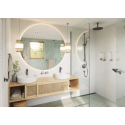 Uchwyt drzwi prysznicowych Czarny Chrom Szczotkowany AddStoris HANSGROHE 41759340