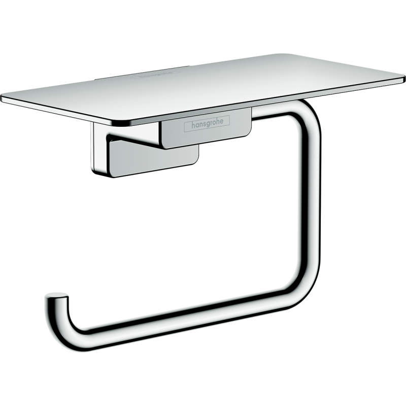 Uchwyt na papier toaletowy z półką Chrom AddStoris HANSGROHE 41772000