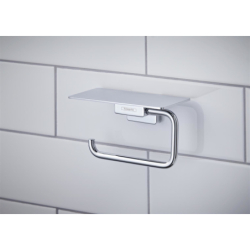 Uchwyt na papier toaletowy z półką Chrom AddStoris HANSGROHE 41772000