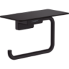 Uchwyt na papier toaletowy z półką Czarny Matowy AddStoris HANSGROHE 41772670