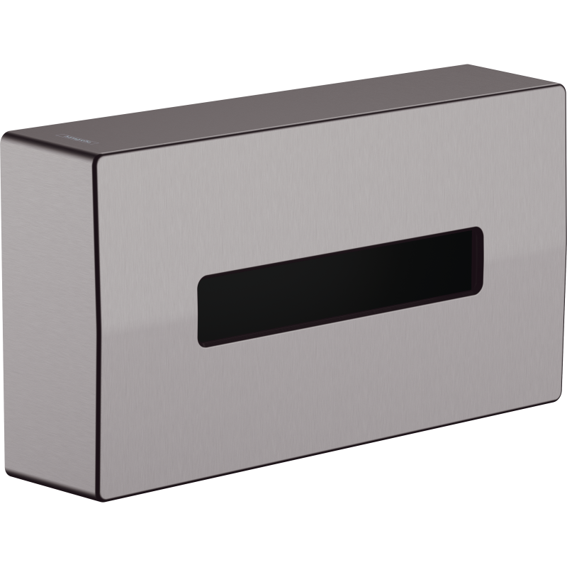 Pudełko na chusteczki Czarny Chrom Szczotkowany AddStoris HANSGROHE 41774340