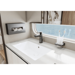 Pudełko na chusteczki Czarny Chrom Szczotkowany AddStoris HANSGROHE 41774340