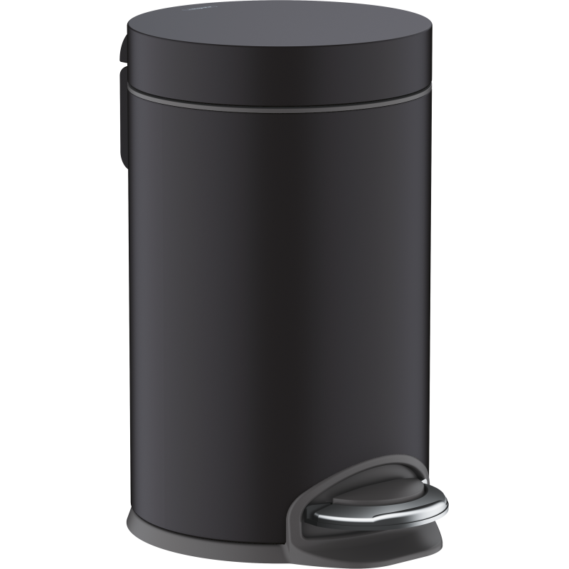 Kosz na śmieci z pedałem Czarny Matowy AddStoris HANSGROHE 41775670