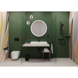 Kosz na śmieci z pedałem Czarny Matowy AddStoris HANSGROHE 41775670