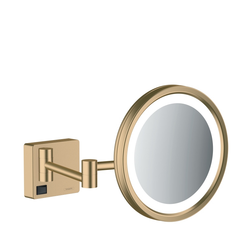 Lusterko kosmetyczne z oświetleniem LED Brąz Szczotkowany AddStoris HANSGROHE 41790140