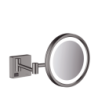 Lusterko kosmetyczne z oświetleniem LED Czarny Chrom Szczotkowany AddStoris HANSGROHE 41790340