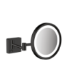 Lusterko kosmetyczne z oświetleniem LED Czarny Matowy AddStoris HANSGROHE 41790670