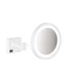 Lusterko kosmetyczne z oświetleniem LED Biały Matowy AddStoris HANSGROHE 41790700