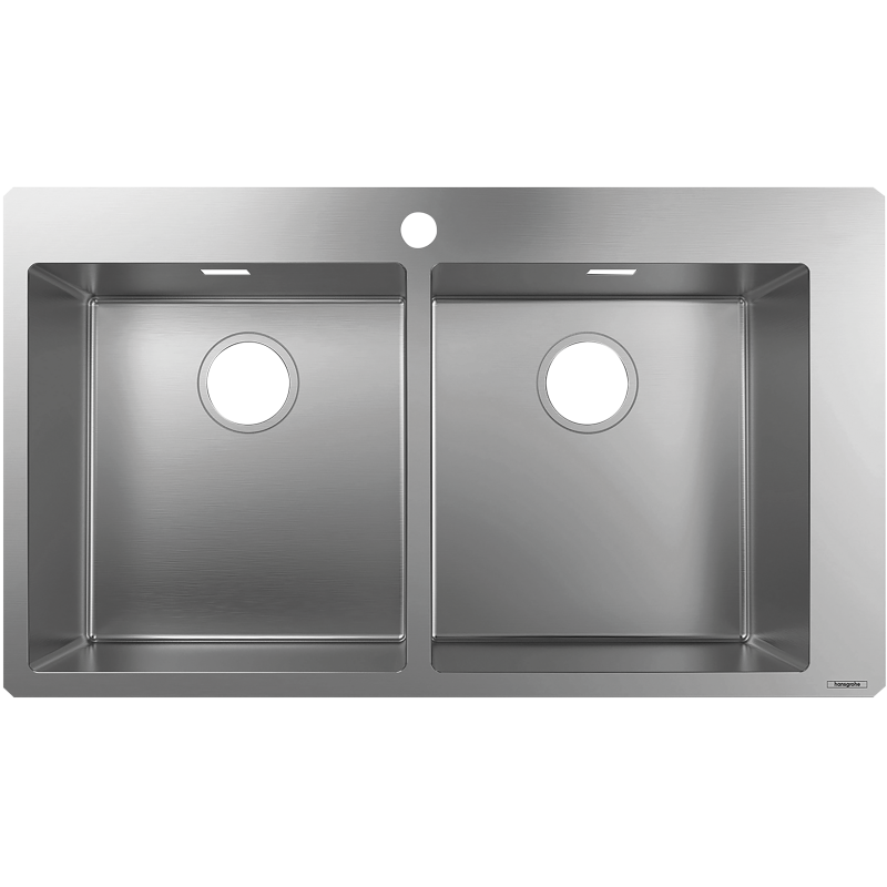 1-F765 Zlewozmywak nablatowy 370/370 Stal Szlachetna S71 HANSGROHE 43303800