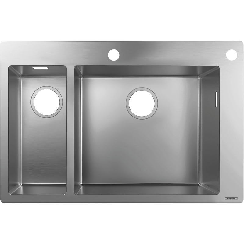 2-F655 Zlewozmywak nablatowy 180/450 Stal Szlachetna S71 HANSGROHE 43310800