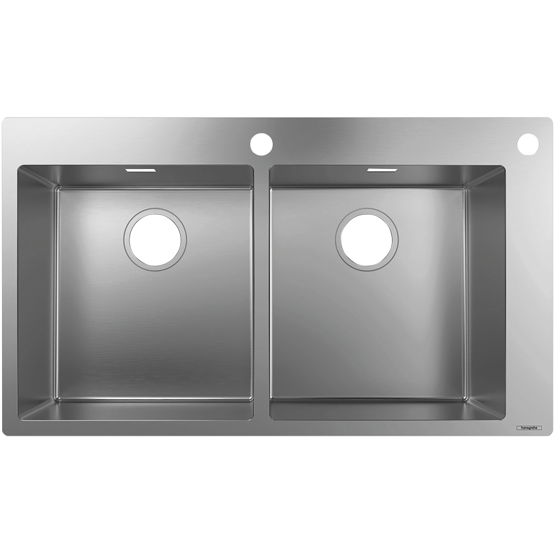 2-F765 Zlewozmywak nablatowy 370/370 Stal Szlachetna S71 HANSGROHE 43311800