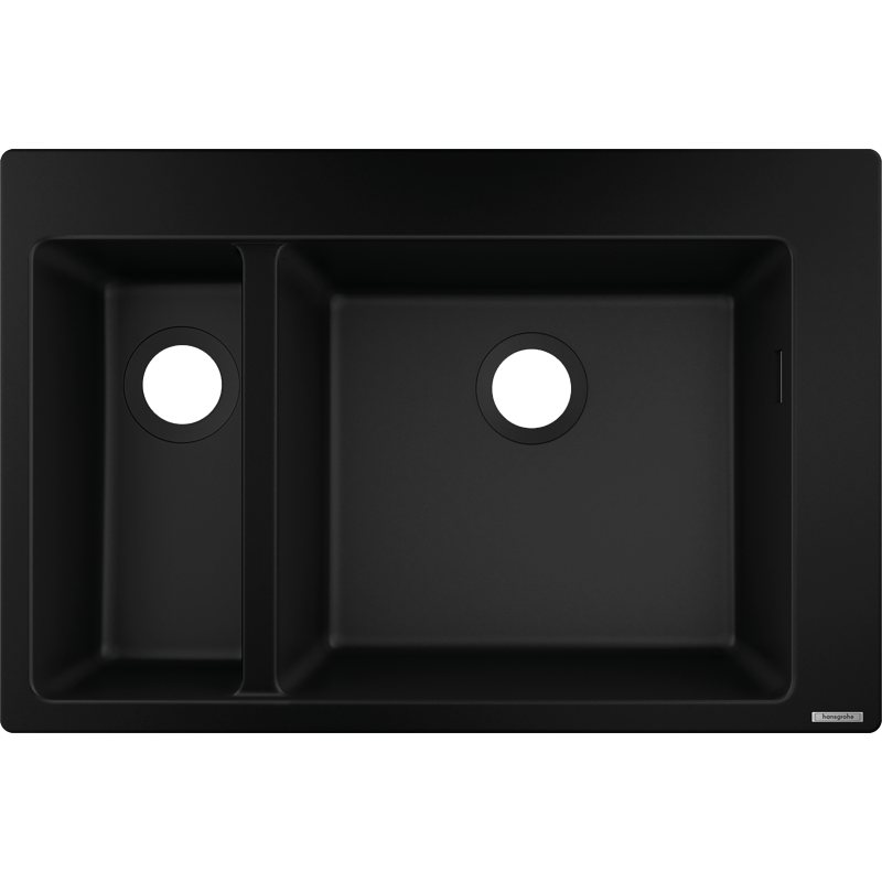 0-F635 Zlewozmywak nablatowy 180/450 czarny grafitowy S51 HANSGROHE 43315170