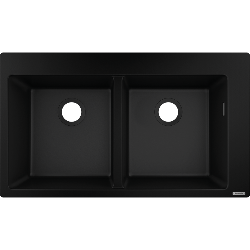 0-F770 Zlewozmywak nablatowy 370/370 czarny grafitowy S51 HANSGROHE 43316170