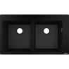 0-F770 Zlewozmywak nablatowy 370/370 czarny grafitowy S51 HANSGROHE 43316170