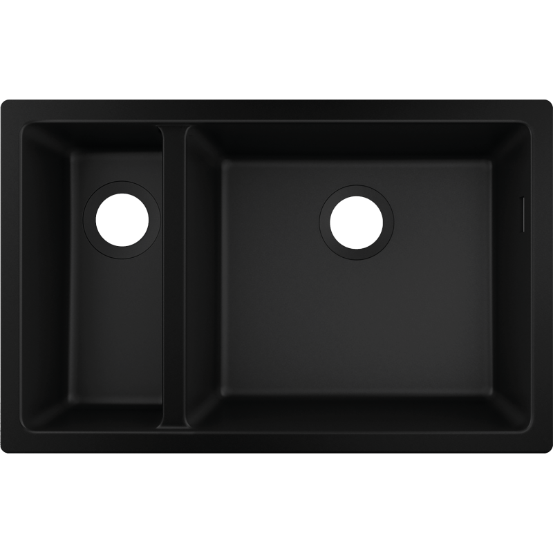 0-U635 Zlewozmywak podblatowy 180/450 czarny grafitowy S51 HANSGROHE 43433170
