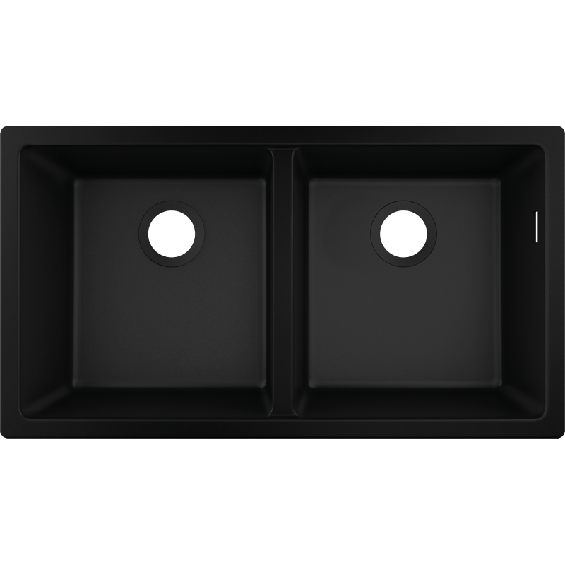 0-U770 Zlewozmywak podblatowy 370/370 czarny grafitowy S51 HANSGROHE 43434170