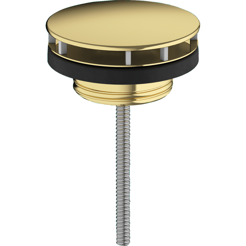 Niezamykany komplet odpływowy do umywalek Złoty Optyczny Polerowany HANSGROHE 50001990